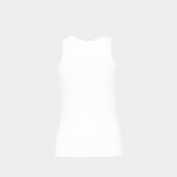 T-Shirt 90's Rib - Courreges - Coton - Blanc
