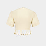 T-Shirt Tee - Rabanne - Coton - Ivoire