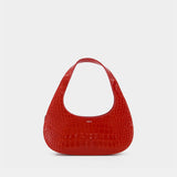 Sac Porté Épaule Croco Loop Swipe - Coperni - Cuir - Rouge