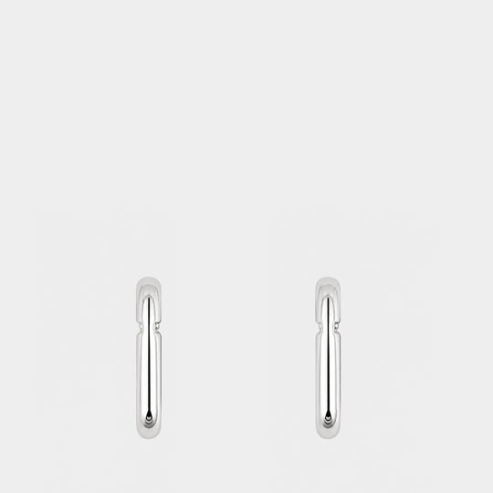 Boucles d'oreilles Pop J Marc - Marc Jacobs - Métal - Argenté