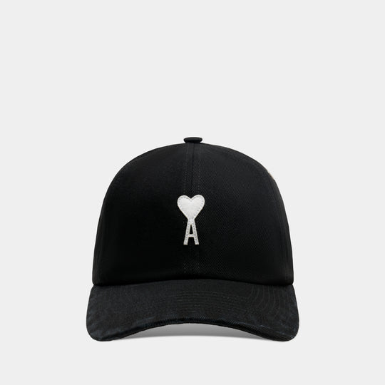 Casquette Ami De Coeur Felt - AMI Paris - Coton - Noir