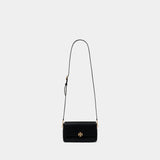Sac Porté Épaule Charlie Small - Tory Burch - Cuir - Noir