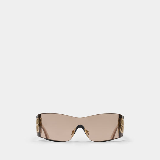 Lunettes De Soleil Bb0359s - Balenciaga - Nylon - Marron