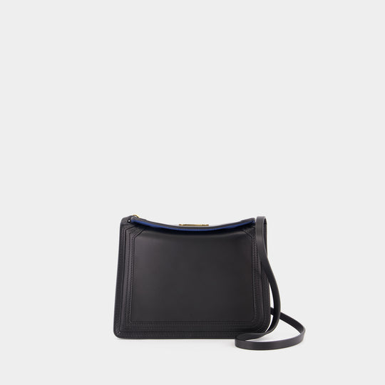Sac À Bandoulière Compagnon 16 Asymetrical - Lanvin - Cuir - Noir