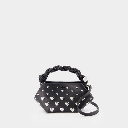 Sac À Main Bou Mini Hearts - Ganni - Synthétique - Noir