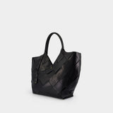 Cabas Lili Braided - ANINE BING - Cuir - Noir