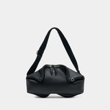 Pochette Manta Messenger - Alexander McQueen - Cuir - Noir