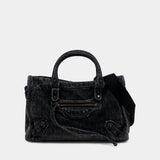 Sac À Main Le City - Balenciaga - Coton - Noir