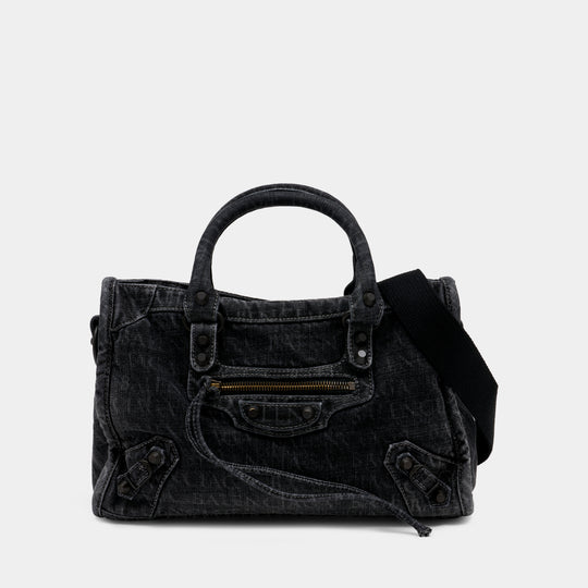 Sac À Main Le City - Balenciaga - Coton - Noir