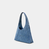 Sac Porté Épaule Pike Medium - Alexander Wang - Coton - Bleu