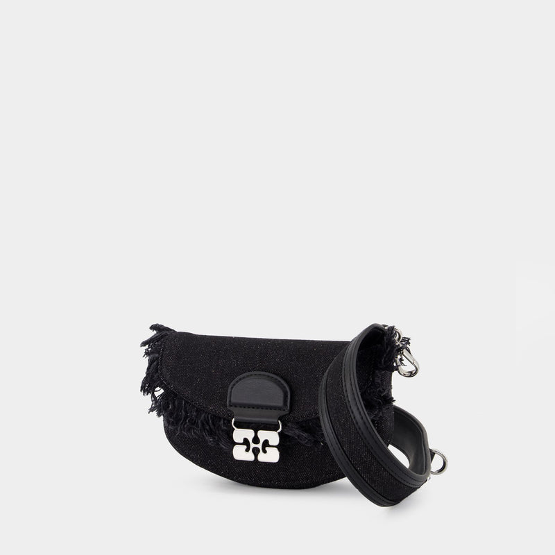 Wallet On Chain Apo G - Ganni - Coton - Noir