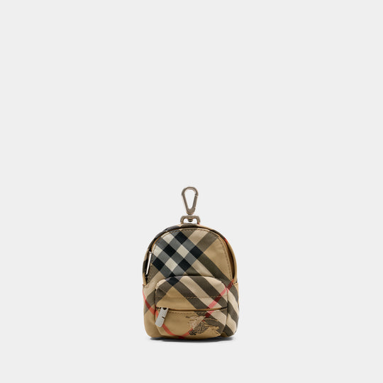 Porte-Clé Ms Backpack - Burberry - Synthétique - Multi
