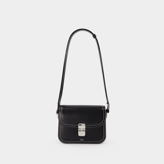 Sac À Bandoulière Grace Small - A.P.C. - Cuir - Noir