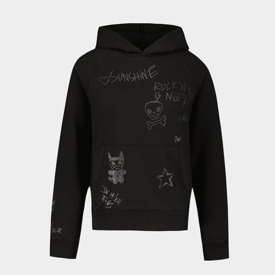 Hoodie Georgy Mo Chin - Zadig & Voltaire - Coton - Noir