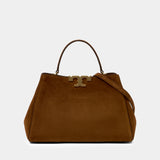Sac À Main Eleanor Satchel - Tory Burch - Cuir - Marron