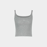 T-Shirt Moon Logo Ribbed Jersey - Marine Serre - Autre - Gris