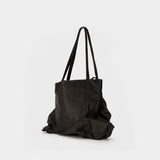 Cabas Unevenness - YOHJI YAMAMOTO - Cuir - Noir