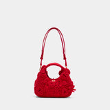 Sac À Main Hobo Mini - Ganni - Coton - Rouge