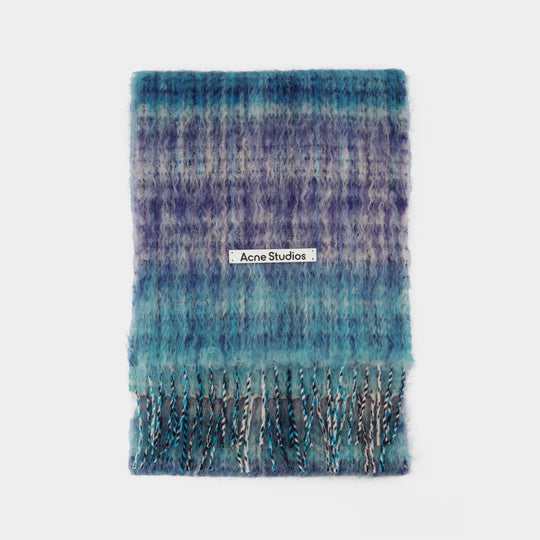 Écharpe - Acne Studios - Laine - Bleu