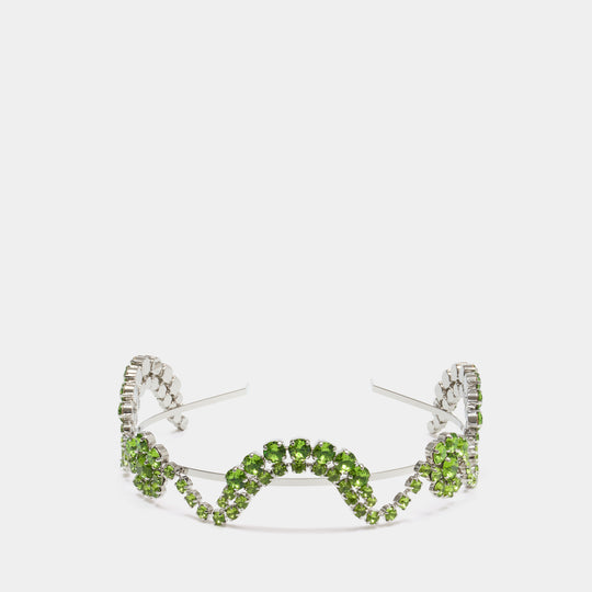 Serre-Tête Scalloped Sepal - Simone Rocha - Cristal - Vert
