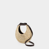 Sac À Main Good Night Moon Wicker - Staud - Raphia - Ivoire