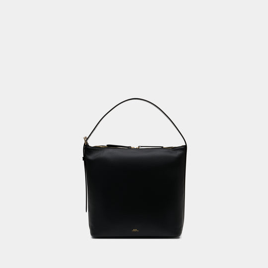 Sac Porté Épaule Vera - A.P.C. - Cuir - Noir
