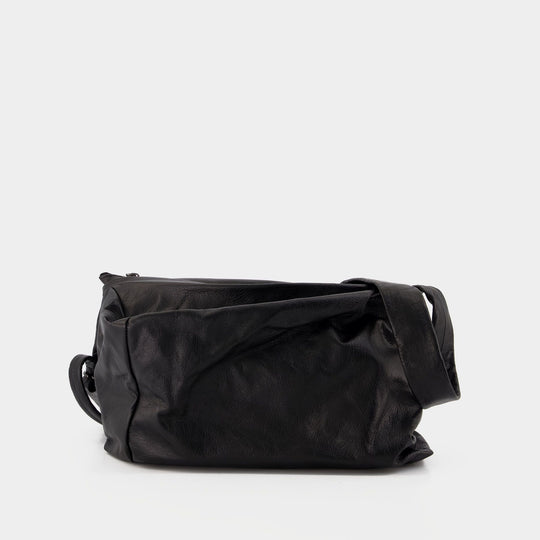 Sac Porté Épaule Puff S - YOHJI YAMAMOTO - Cuir - Noir