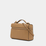 Sac À Main Slim Top Handle - Tory Burch - Cuir - Beige