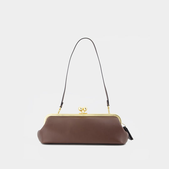 Sac Porté Épaule Kisslock Frame 30 - Coach - Cuir - Marron
