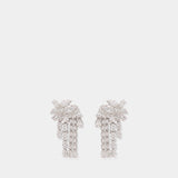 Boucles D'oreilles Crystal Dangle - SELF PORTRAIT - Perles - Argenté