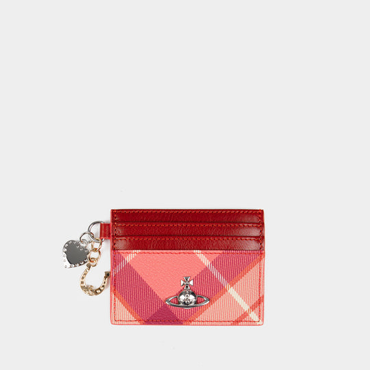 Porte Carte - Vivienne Westwood - Cuir - Rose