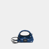 Sac À Bandoulière The Micro Sack - Marc Jacobs - Coton - Bleu
