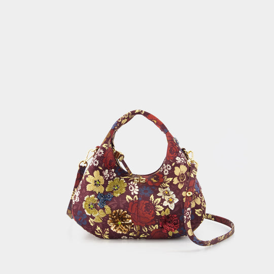 Sac À Main Hobo Mini - Ganni - Synthétique - Marron