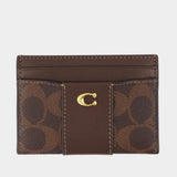 Porte-Carte Signature Essential - Coach - Toile - Marron