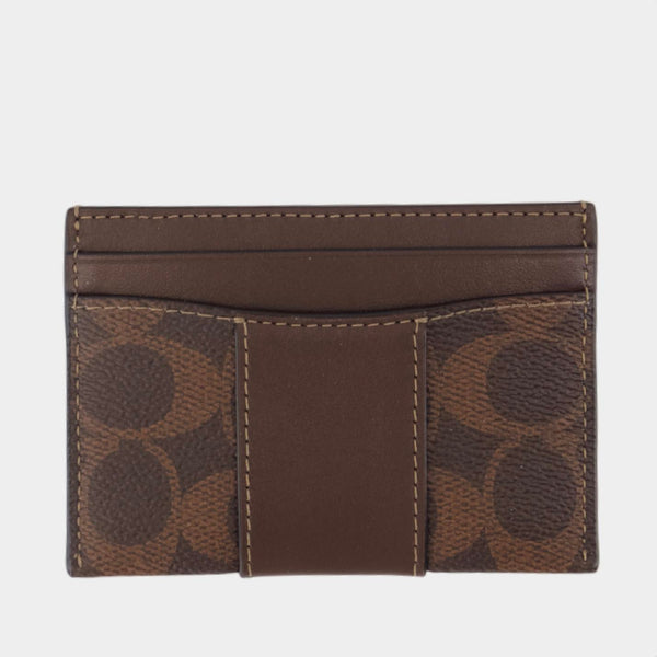 Porte-Carte Signature Essential - Coach - Toile - Marron