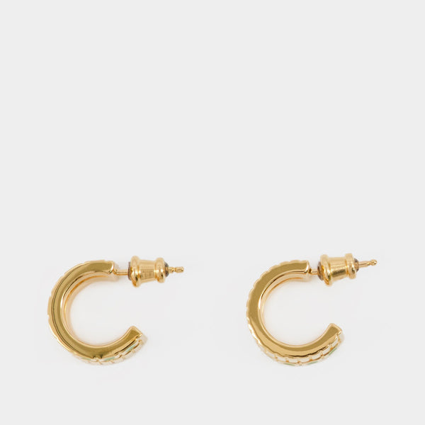 Boucles D'Oreille Mini Slot - Ivi - Or - Sauge