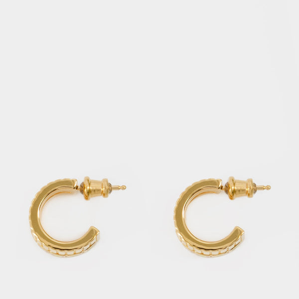 Boucles D'Oreille Mini Slot - Ivi - Or - Coquille D'Œuf