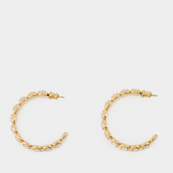 Boucles D'Oreille Medium Toy - Ivi - Or - Doré Cristal