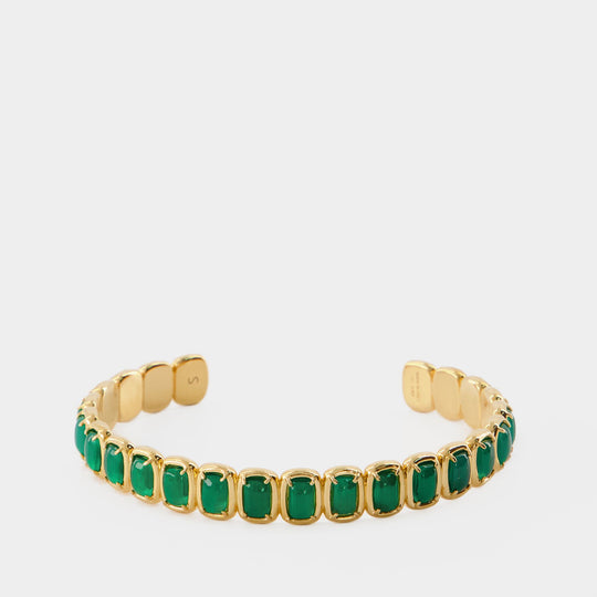 Bracelet Toy Cuff - Ivi - Or - Vert Onyx