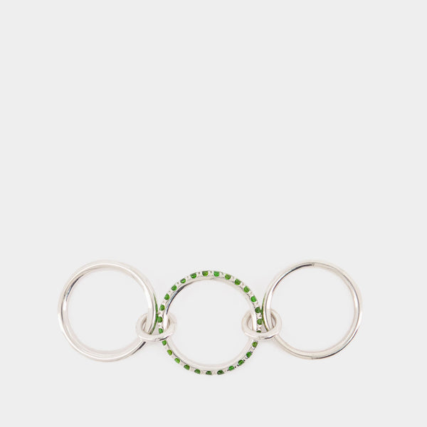 Bague Petunia Chrome Diopside - Spinelli Kilcollin - Argent - Vert