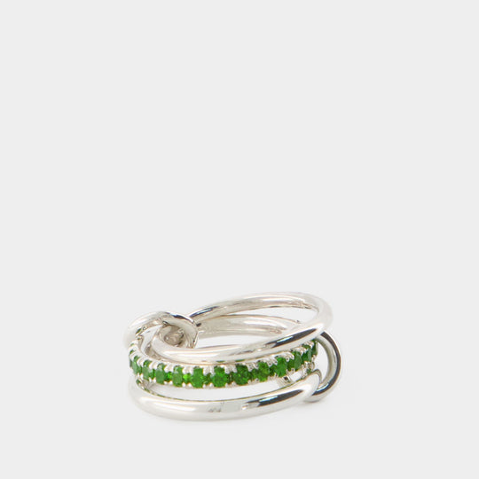 Bague Petunia Chrome Diopside - Spinelli Kilcollin - Argent - Vert