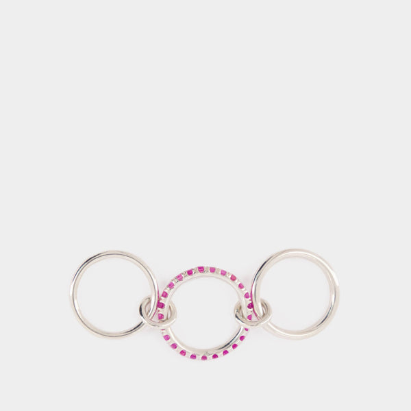 Bague Petunia - Spinelli Kilcollin - Argent - Rose
