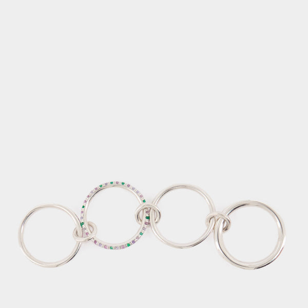 Bague Nimbus Ss - Spinelli Kilcollin X Monnier Paris - Argent - Vert