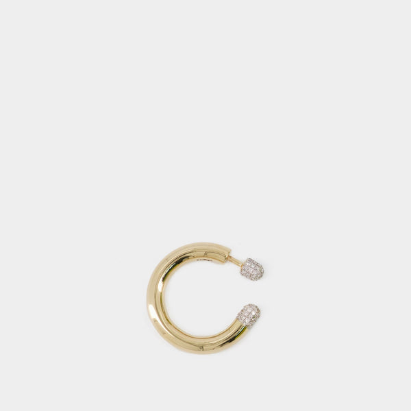 Boucles D'Oreille Piercing Double - Rainbow K - 14K Or - Jaune