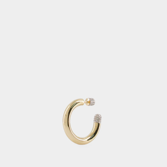 Boucles D'Oreille Piercing Double - Rainbow K - 14K Or - Jaune