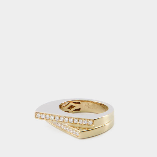 Bague Handcuff Purple - Rainbow K - 9K Or - Jaune