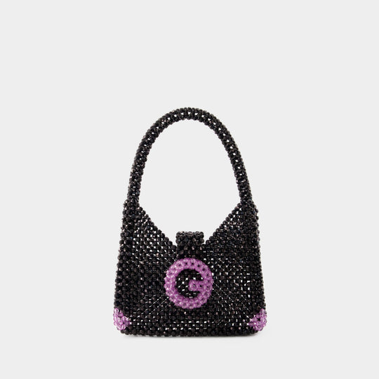 Sac Hobo à Perles - Germanier - Perles - Noir