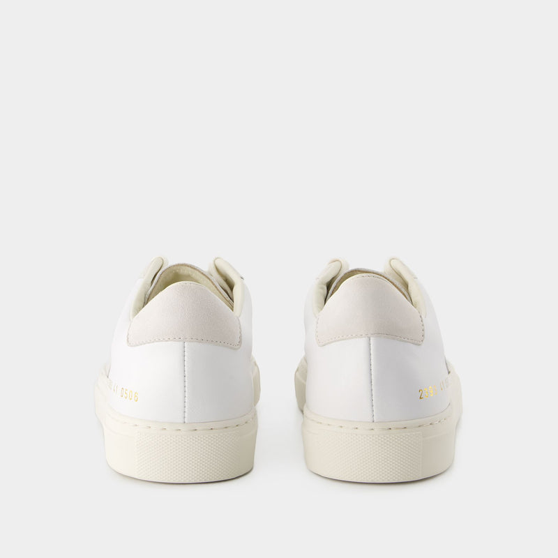 Sneakers Bball Duo - Common Projects - Cuir - Blanc