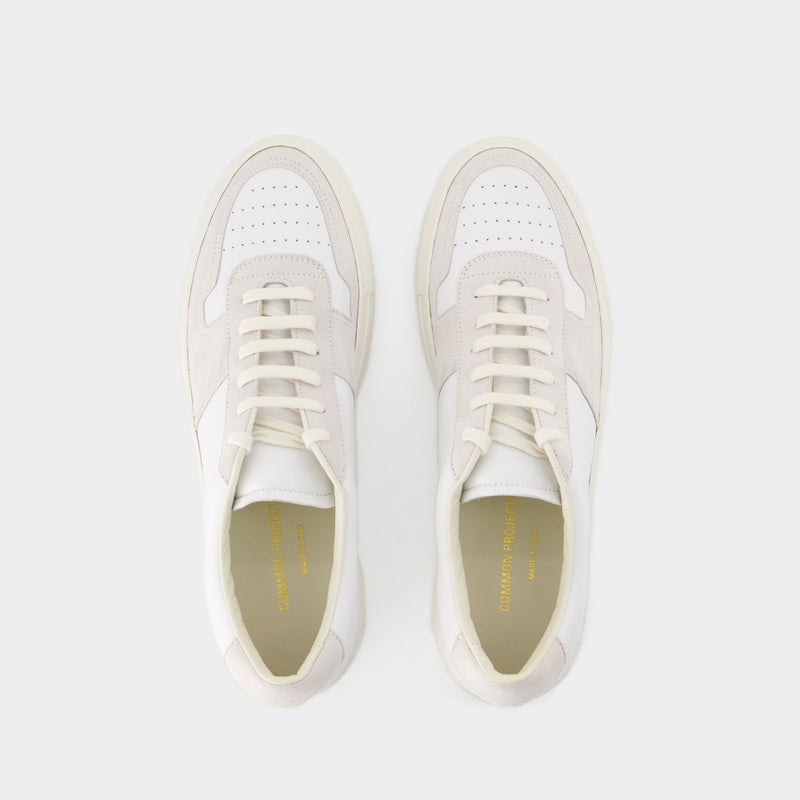 Sneakers Bball Duo - Common Projects - Cuir - Blanc