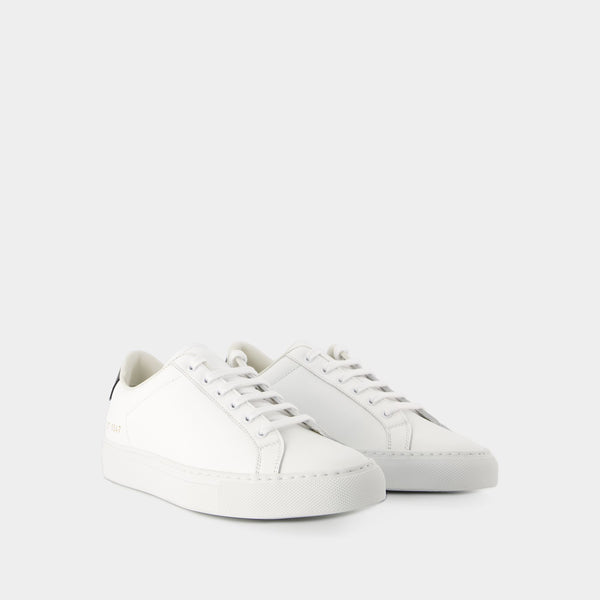 Sneakers Retro Classic - Common Projects - Cuir - Blanc/Noir